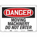 Safety Sign 10 inx14 in Polyethylene