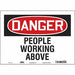 Safety Sign 10 in x 14 in Vinyl