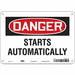 Safety Sign 7 in x 10 in Aluminum