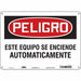 Safety Sign 10 in x 14 in Aluminum
