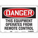 Safety Sign 10 in x 14 in Polyethylene