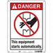 Safety Sign 14 in x 10 in Polyethylene