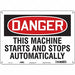 Safety Sign 10 in x 14 in Aluminum