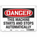 Safety Sign 7 in x 10 in Polyethylene