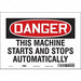 Safety Sign 7 in x 10 in Vinyl