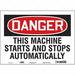 Safety Sign 10 in x 14 in Vinyl