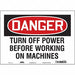 Safety Sign 10 in x 14 in Vinyl