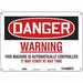 Safety Sign 10 in x 14 in Aluminum