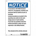 Safety Sign 10 in x 7 in Aluminum