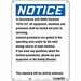 Safety Sign 14 inx10 in Aluminum