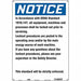 Safety Sign 20 in x 14 in Aluminum