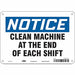 Safety Sign 7 inx10 in Polyethylene