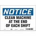 Safety Sign 7 in x 10 in Vinyl