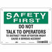 Safety Sign 7 in x 10 in Aluminum