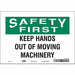 Safety Sign 7 inx10 in Vinyl