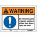 Safety Sign 10 in x 14 in Aluminum