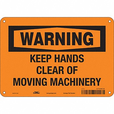 Safety Sign 7 in x 10 in Aluminum