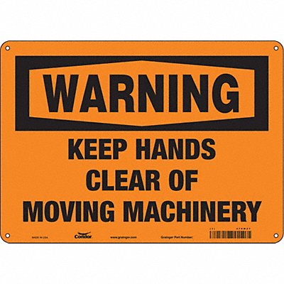 Safety Sign 10 inx14 in Aluminum