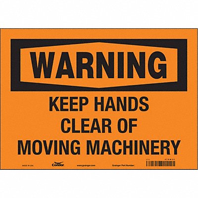 Safety Sign 10 in x 14 in Vinyl