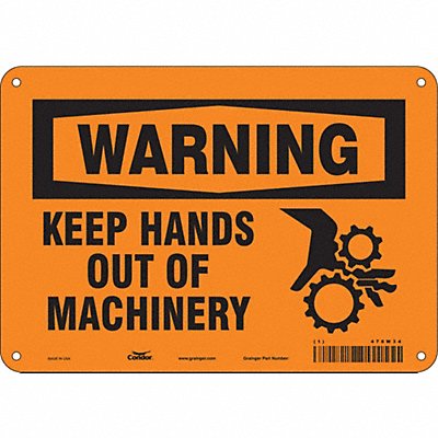 Safety Sign 7 in x 10 in Aluminum