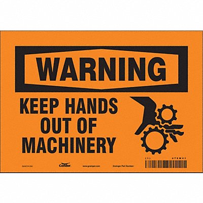 Safety Sign 7 inx10 in Vinyl