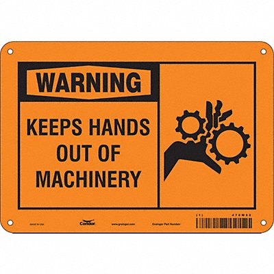 Safety Sign 7 in x 10 in Aluminum