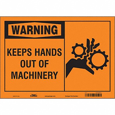 Safety Sign 10 in x 14 in Vinyl