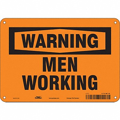 Safety Sign 7 in x 10 in Aluminum