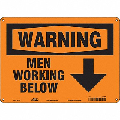 Safety Sign 10 in x 14 in Polyethylene