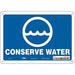 J9966 Safety Sign 7 in x 10 in Polyethylene