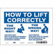 J9969 Safety Sign 7 inx10 in Vinyl