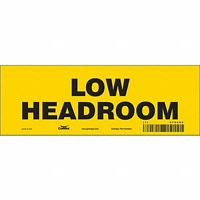 Safety Sign 3.5in x 10in Vinyl