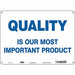 Safety Sign 10 in x 14 in Polyethylene