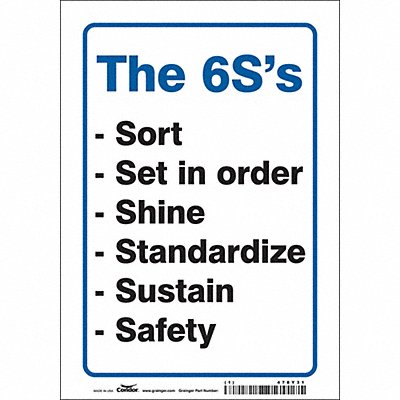 Safety Sign 10 in x 7 in Vinyl