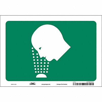 Safety Sign 7 in x 10 in Vinyl