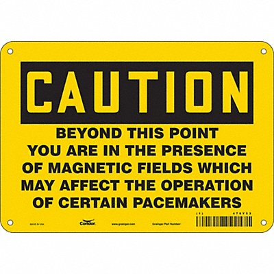 Safety Sign 7 in x 10 in Aluminum