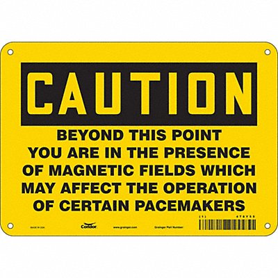 Safety Sign 7 inx10 in Polyethylene