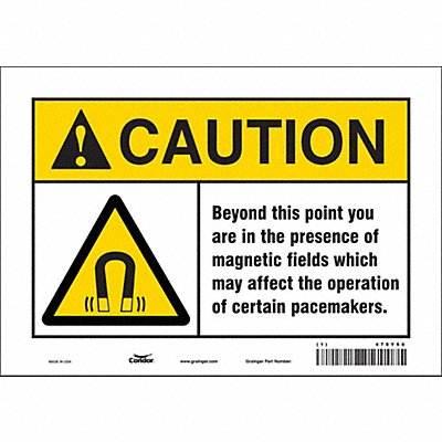 Safety Sign 7 inx10 in Vinyl