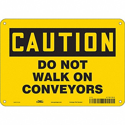 Safety Sign 7 in x 10 in Polyethylene