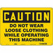 Safety Sign 10 in x 14 in Aluminum