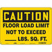 Safety Sign 10 in x 14 in Polyethylene