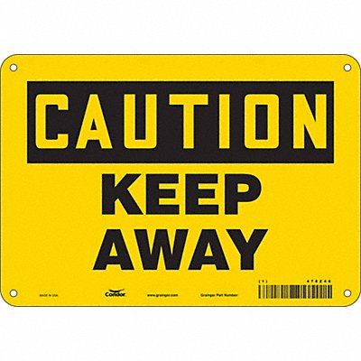 Safety Sign 7 in x 10 in Polyethylene