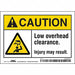 Safety Sign 3.5in x 5in Vinyl