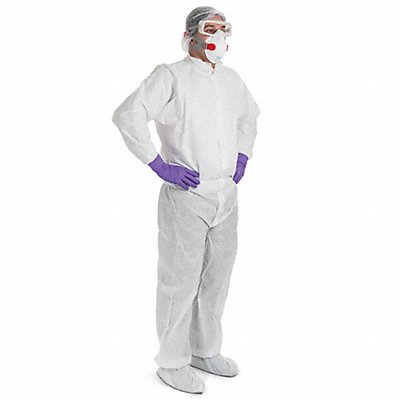 Coveralls 3XL Wht Non-Woven Lam PK25