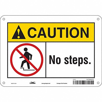 Safety Sign 7 in x 10 in Polyethylene