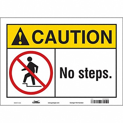 Safety Sign 10 in x 14 in Vinyl