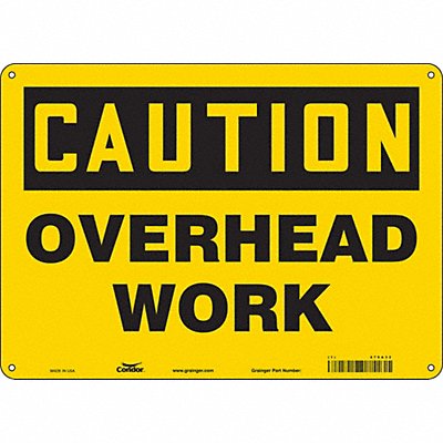 Safety Sign 10 in x 14 in Aluminum
