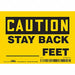 Safety Sign 3.5in x 5in Vinyl