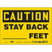 Safety Sign 5 inx7 in Vinyl