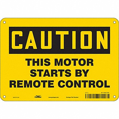 Safety Sign 7 in x 10 in Aluminum